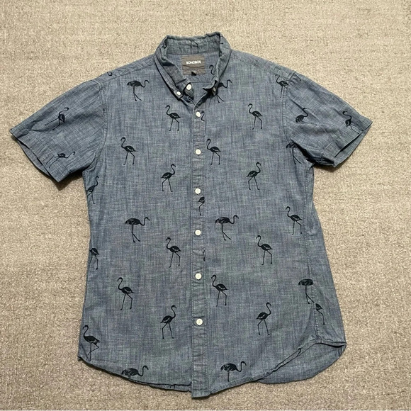 Bonobos Slim Fit Flamingo Short Sleeve Shirt - Picture 2 of 7
